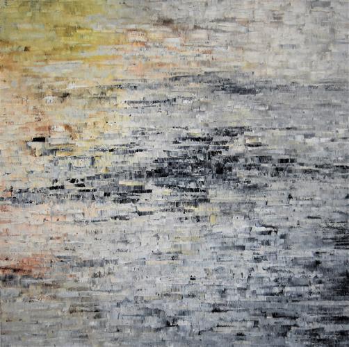 image of painting by artist Martha Hope Carey entitled Compression